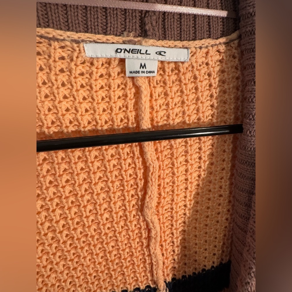Oneill Open Front Knit Capecod Oversized Cardigan… - image 5